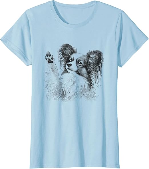 Womens Papillon Dog T-Shirt