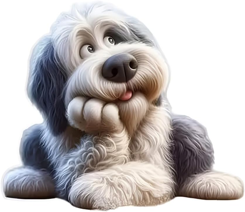 Old English Sheepdog Waterproof VInyl Decal