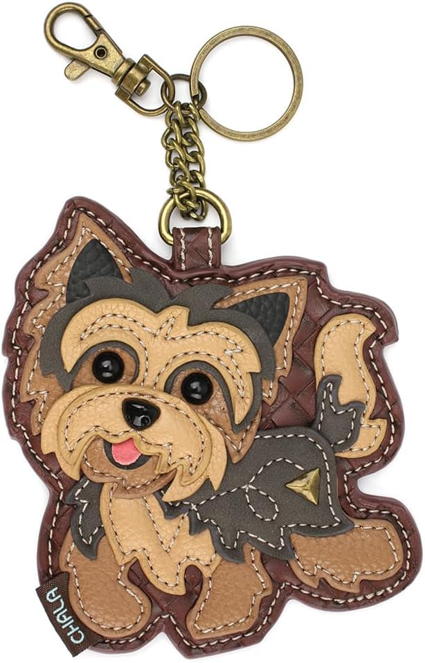 Yorkshire Terrier Dog Keychain or Zipper Pull