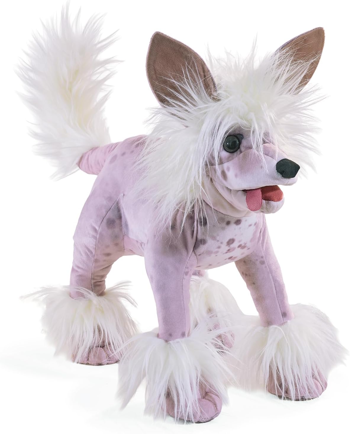 Chinese Crested Dog Hand Puppet
