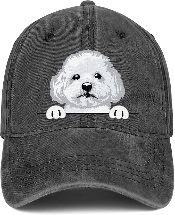 Bichon Frise Dog Baseball Hat