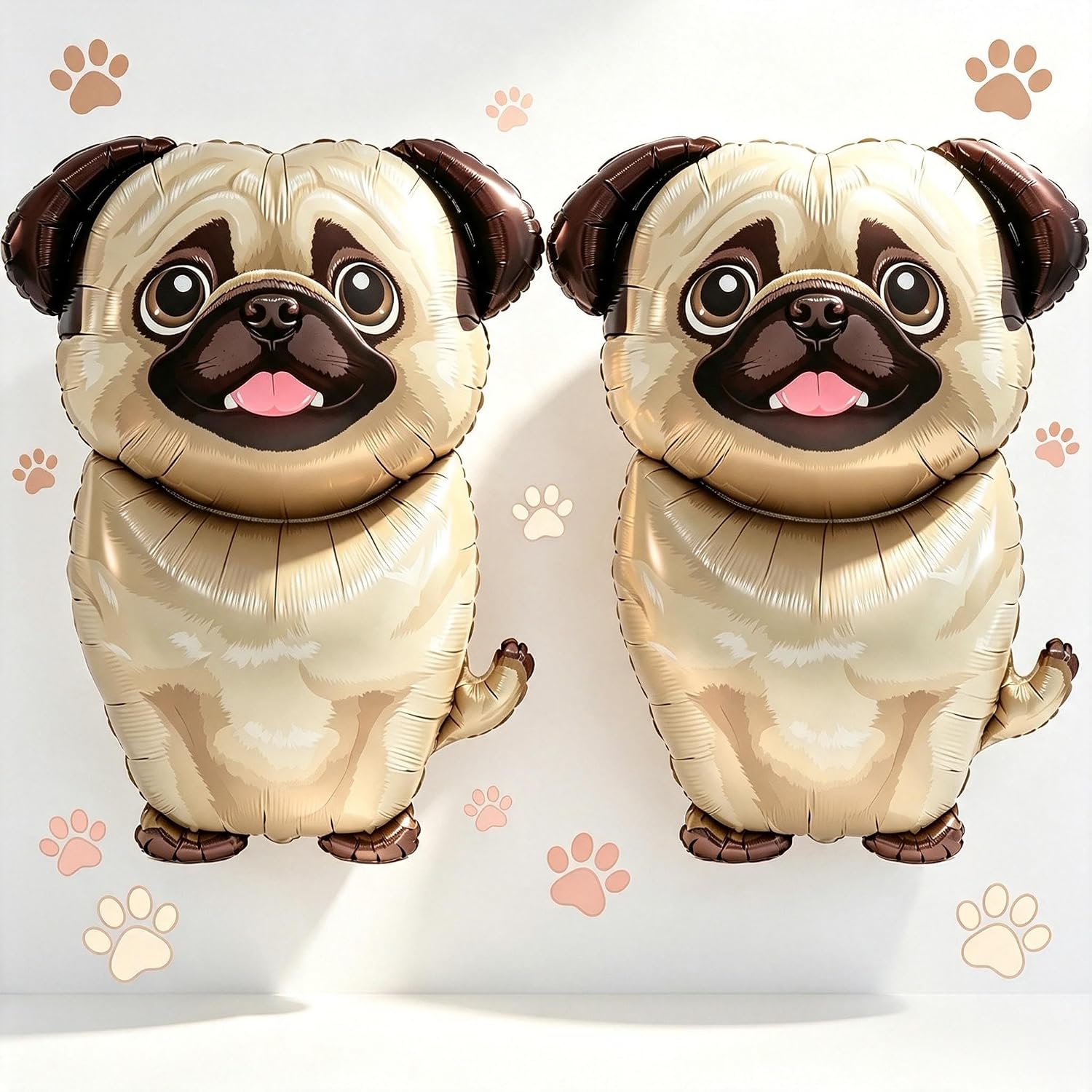 Mylar Pug Dog Balloons