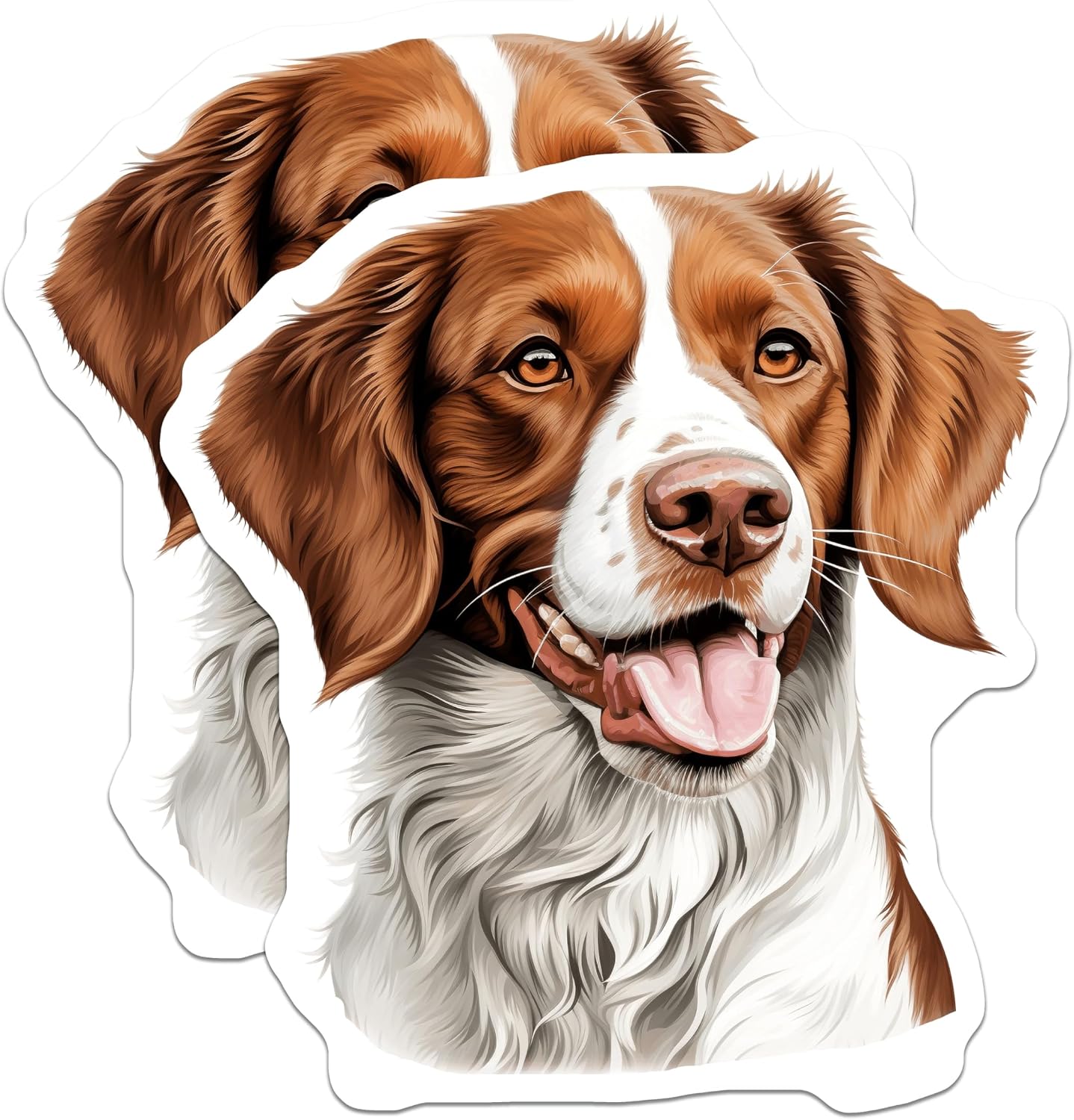 Brittany Spaniel Vinyl Sticker