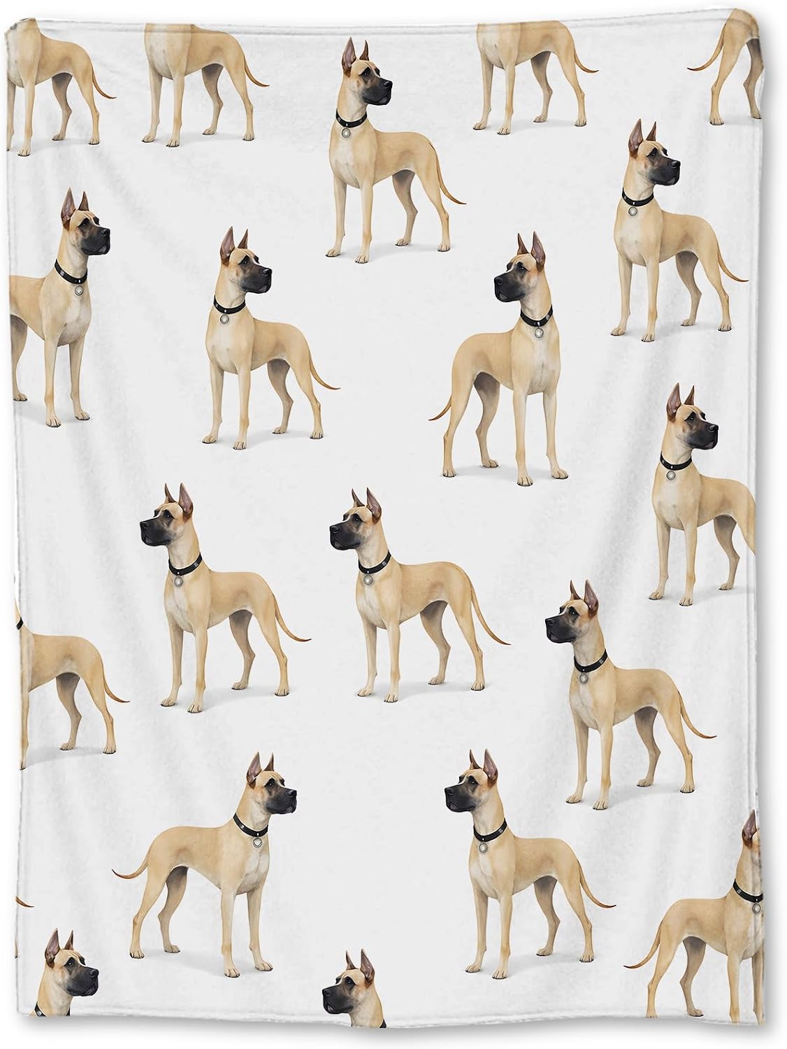Great Dane Flannel Throw Blanket