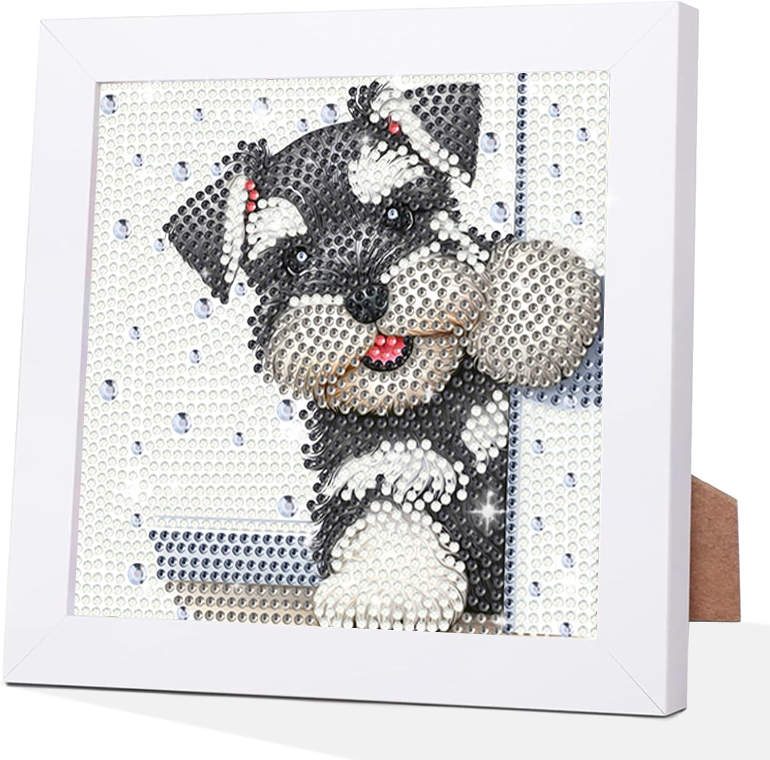 Schnauzer Dog Diamond Art Work