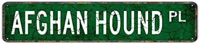 Afghan Hound Lover Metal Tin Sign