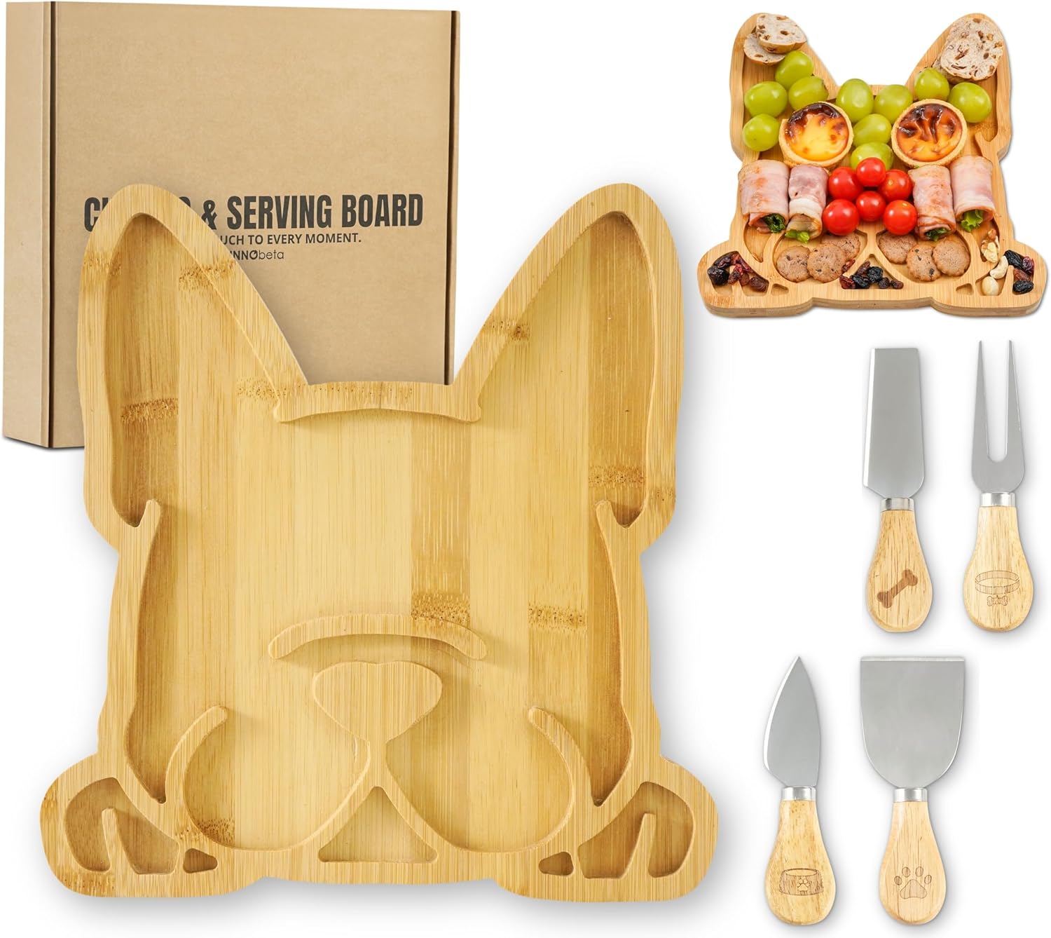 French Bulldog Charcuterie Board