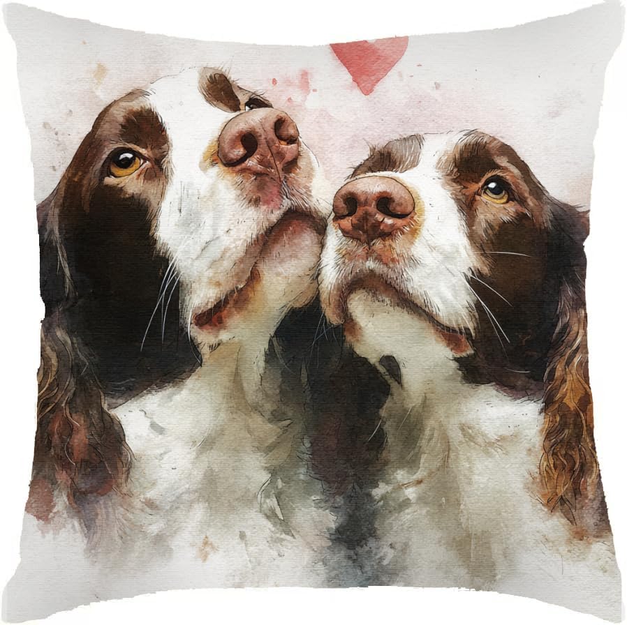 Springer Spaniel Dog Throw Pillow