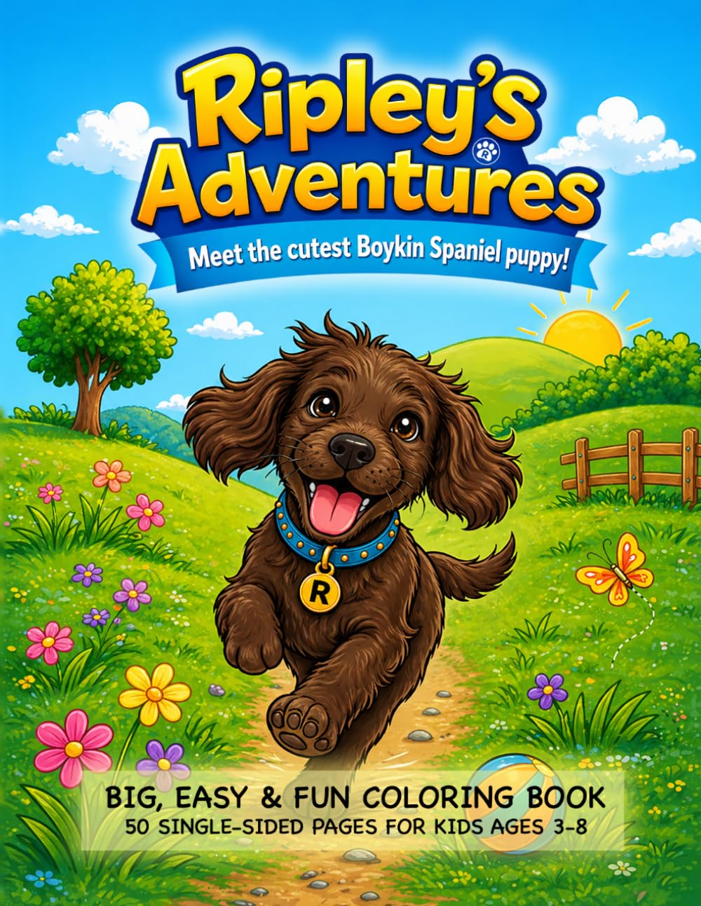 Boykin Spaniel Dog Coloring Book