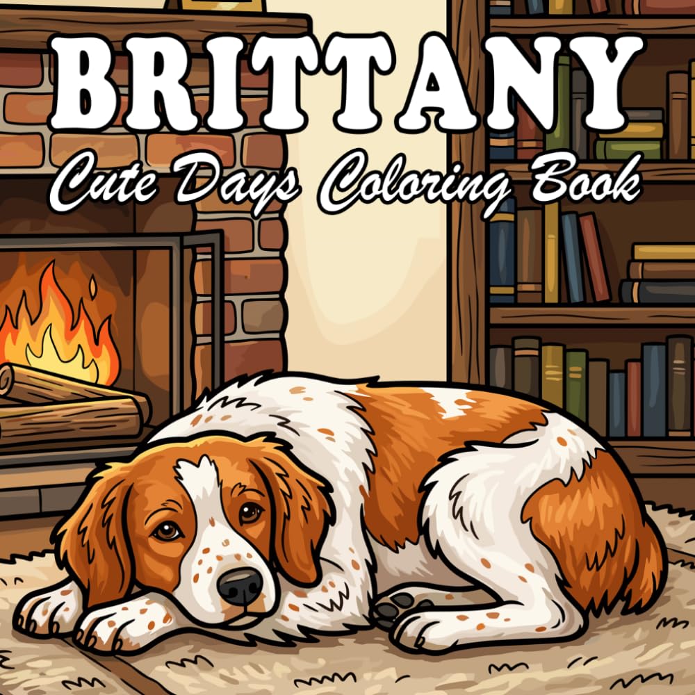 Brittany Spaniel Coloring Book