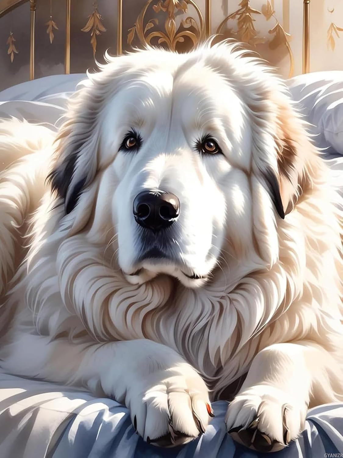 Great Pyrenees Dog Diamond Painting Kit