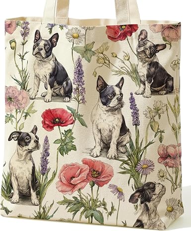 Boston Terrier Dog Tote Bag