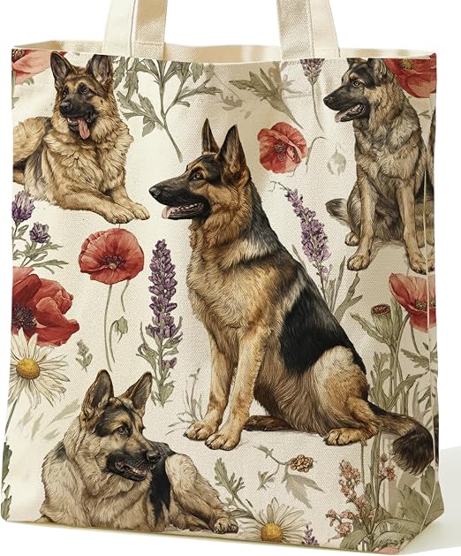 German Shepherd Dog Tote Bags
