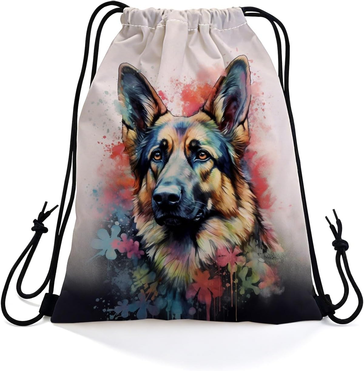German Shepherd Draw String Bag