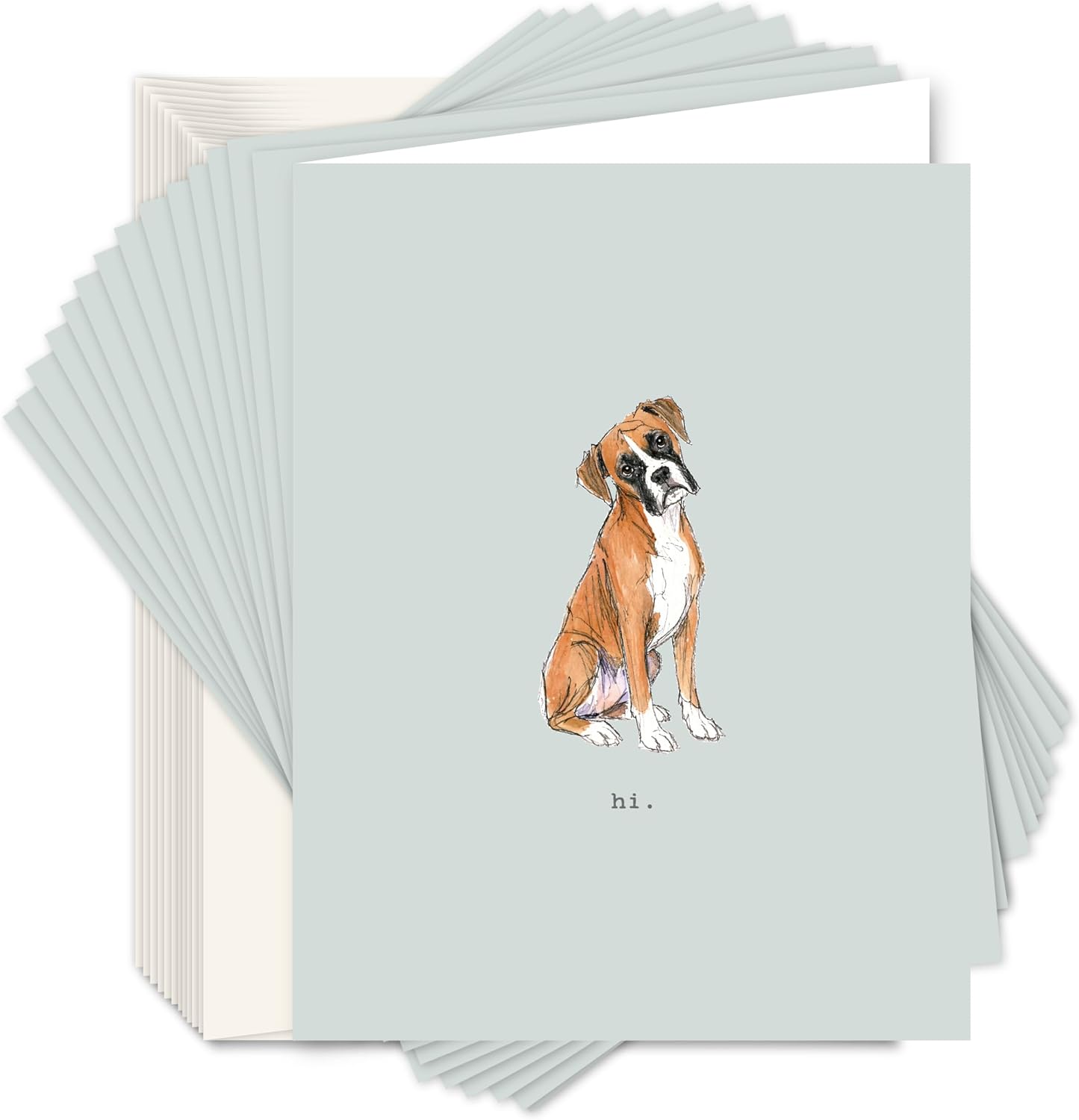 Boxer Dog Note Cards
