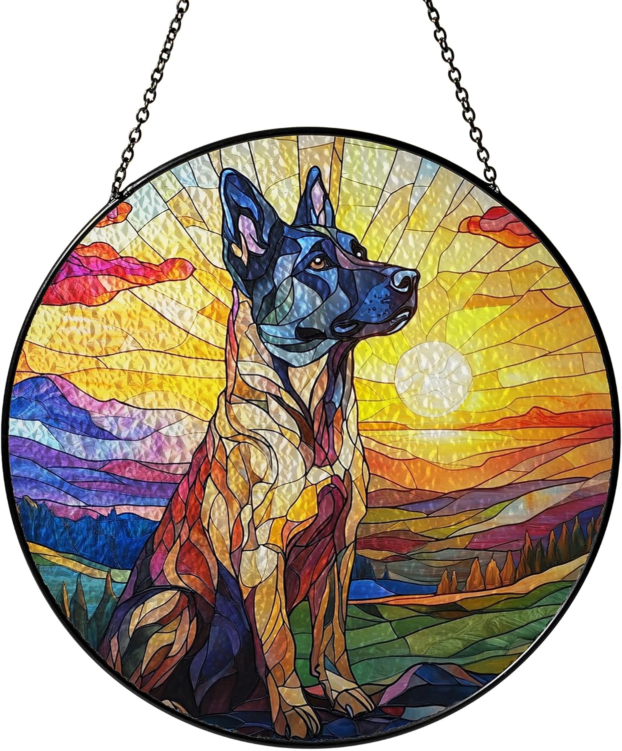 Belgian Malinois Suncatcher