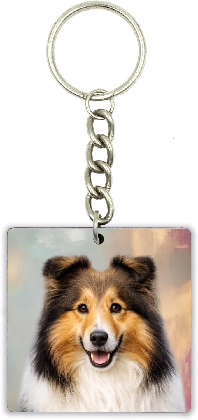 Sheltie Dog Keychain