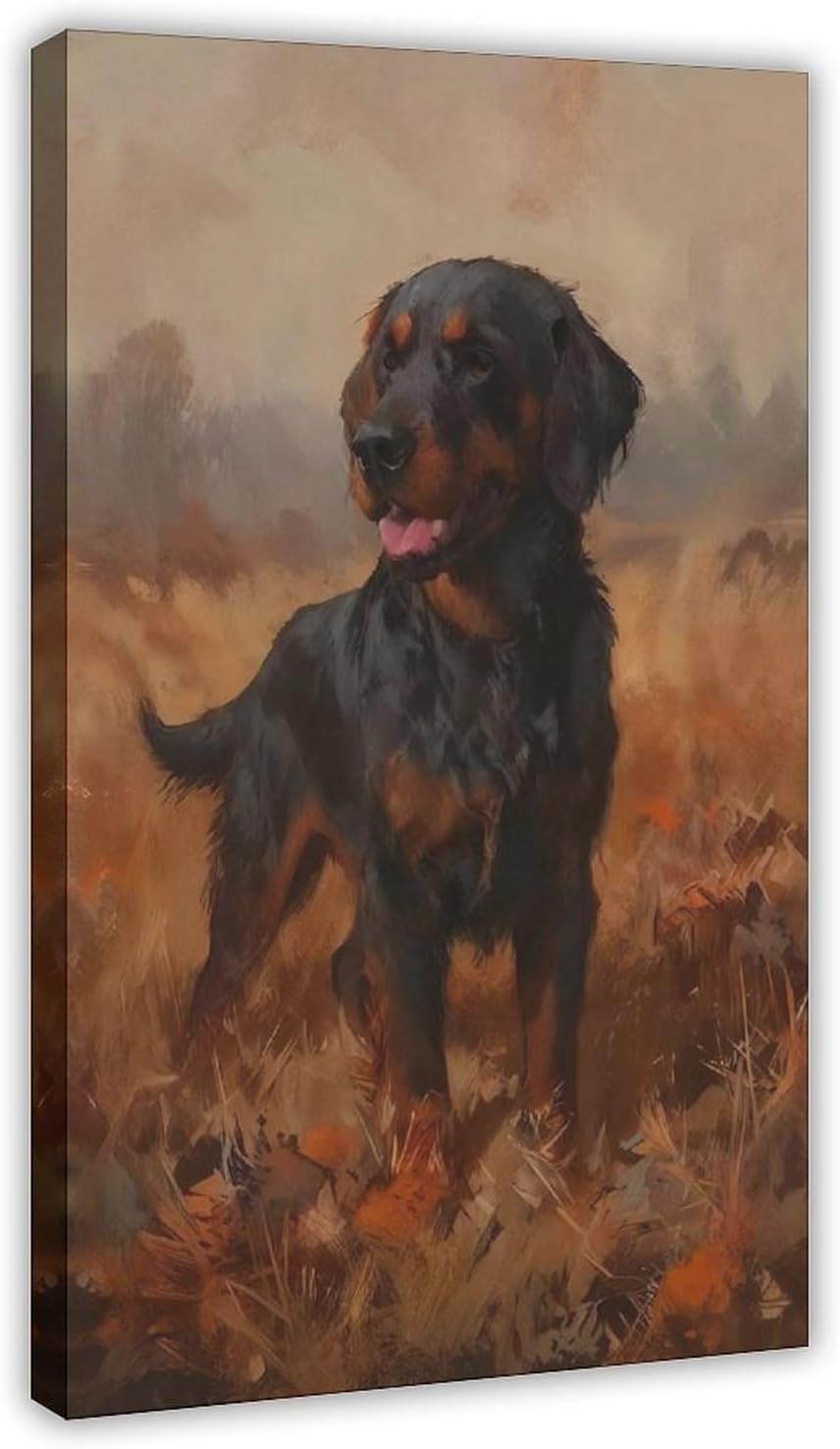 Gordon Setter Dog Canvas Print