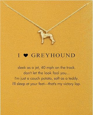 Greyhound Dog Necklace