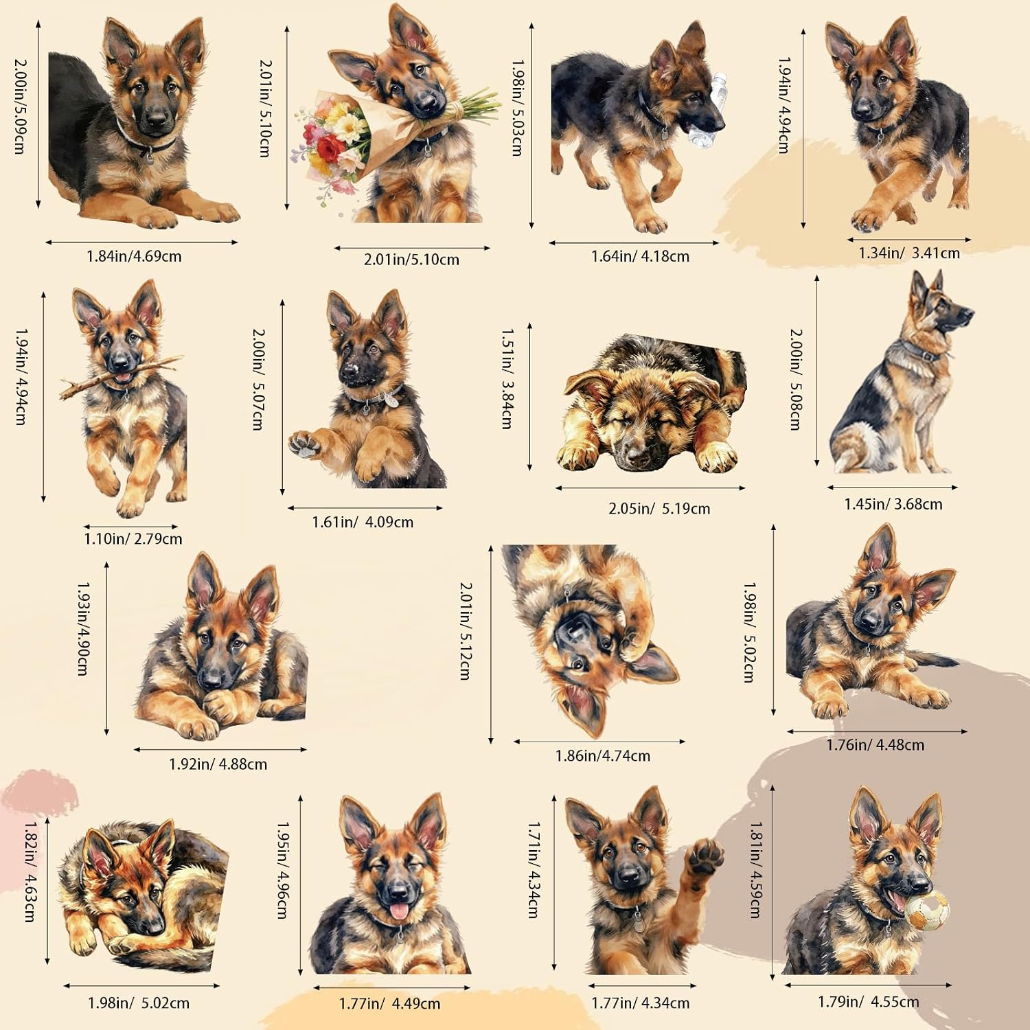 German Shepherd Dog Magnetic Bookmark