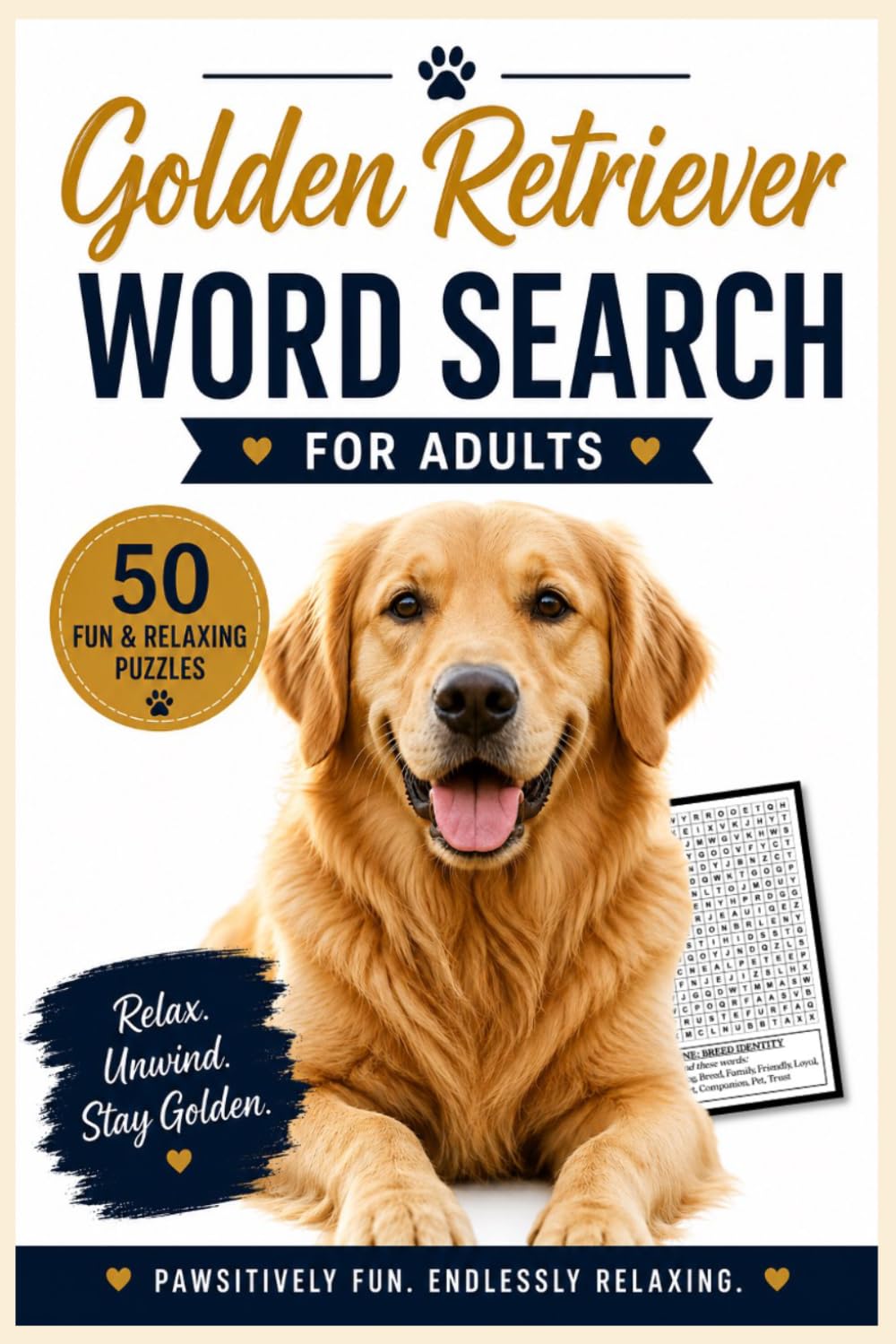 Golden Retriever Dog Word Search