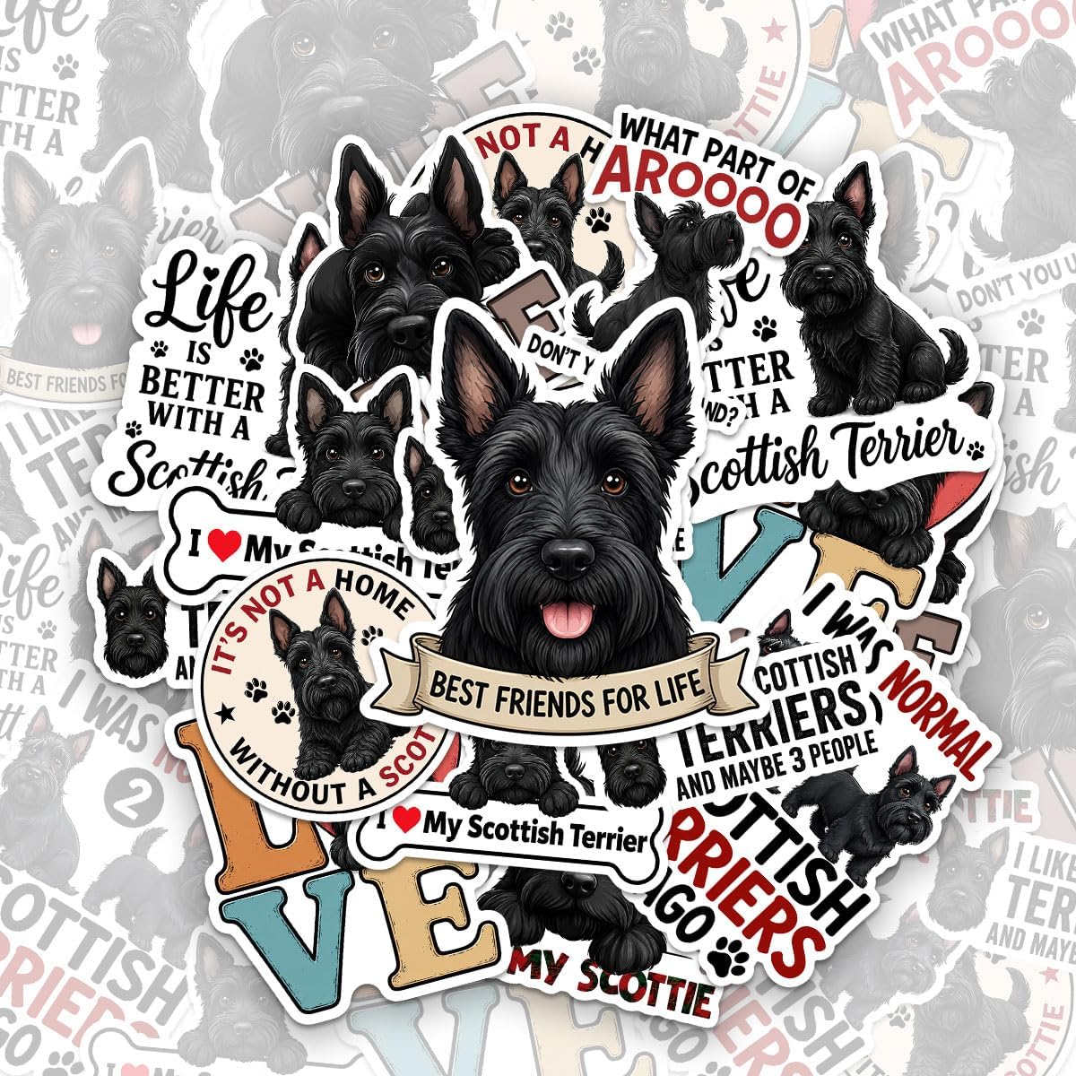 Scottish Terrier Dog Stickers