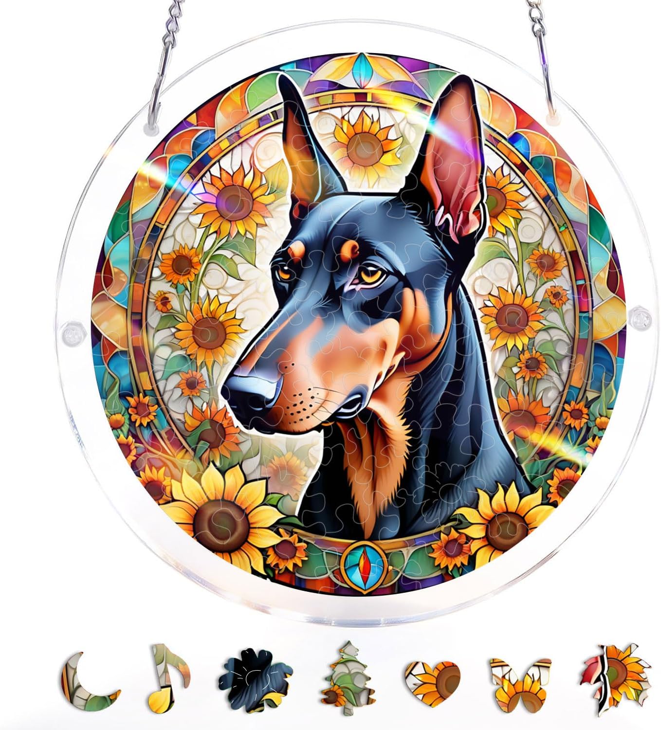 Doberman Dog Suncatcher