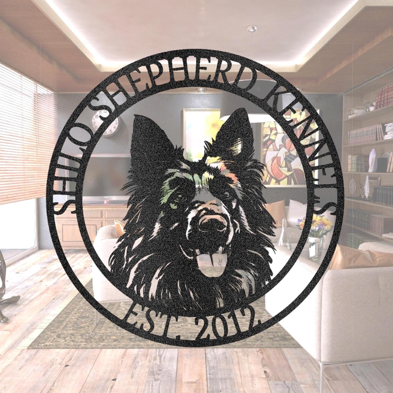 Shiloh Shepherd Dog Metal Sign