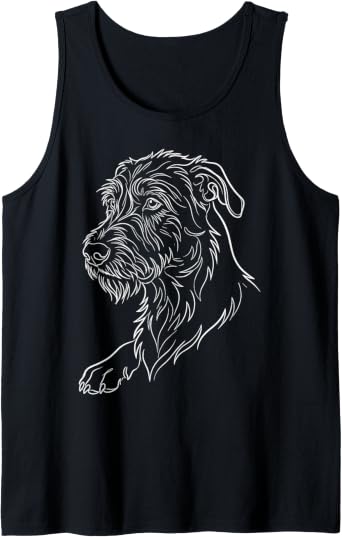 Irish Wolfhound Dog Tank Top