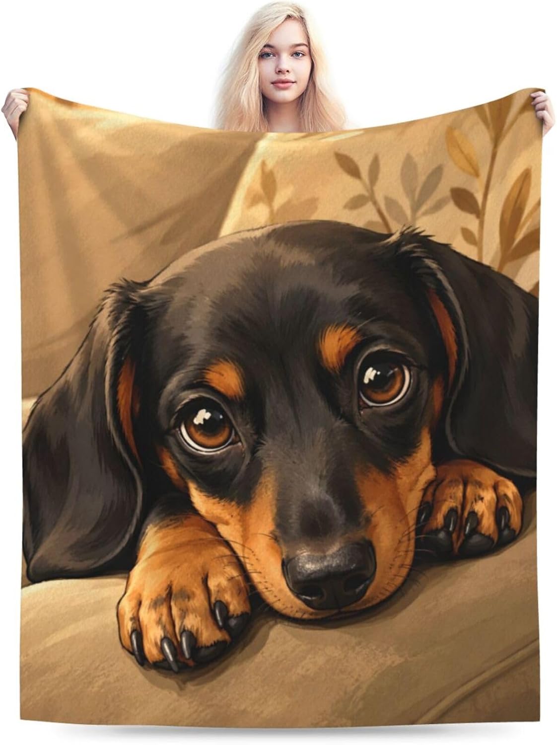 Dachshund Dog Throw Blanket