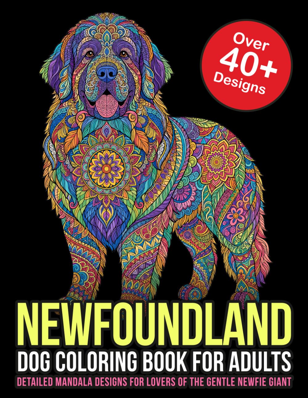 Newfoundland Dog Coloring Book
