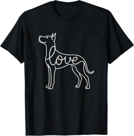 Great Dane Dog Love T-Shirt