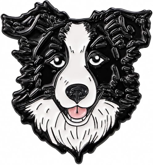 Border Collie Enamel Pin