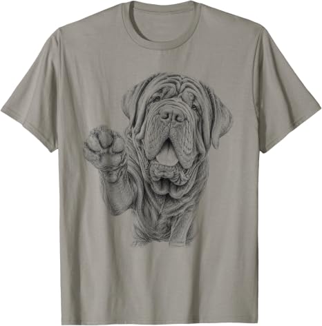 Neopolitan Mastiff Dog Sketch T-Shirt