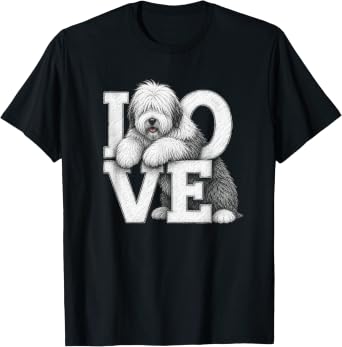 Old English Sheepdog LOVE T-Shirt