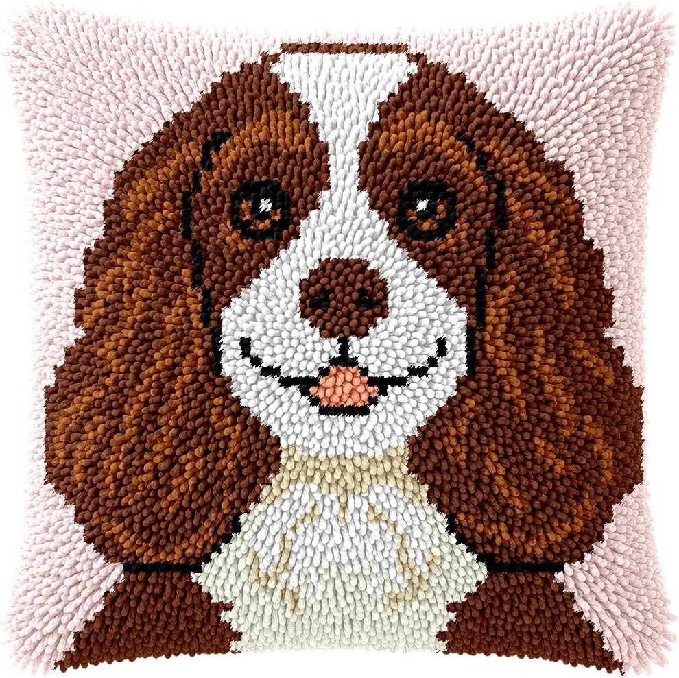 Cocker Spaniel Dog Latch Hook Kit