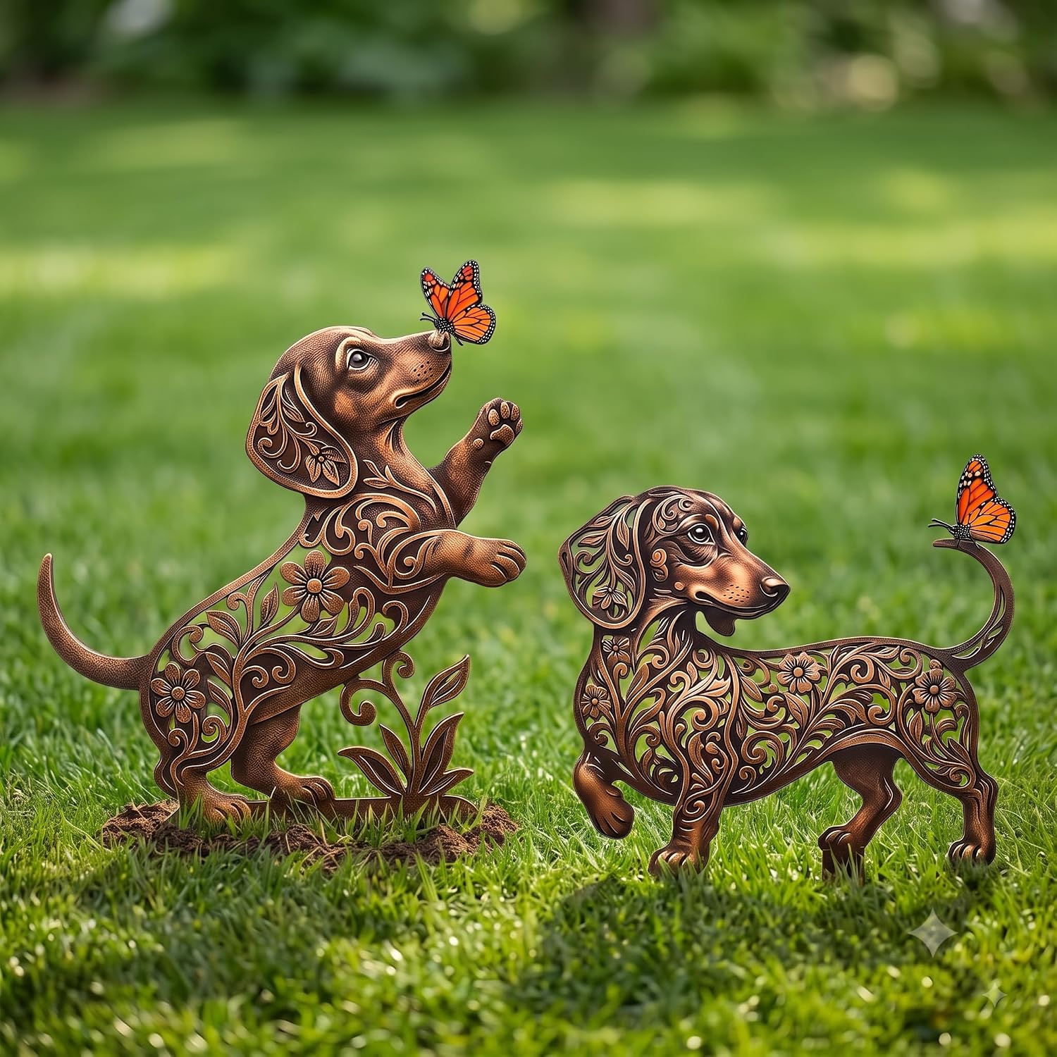 Dachshund Dog Yard Stakes