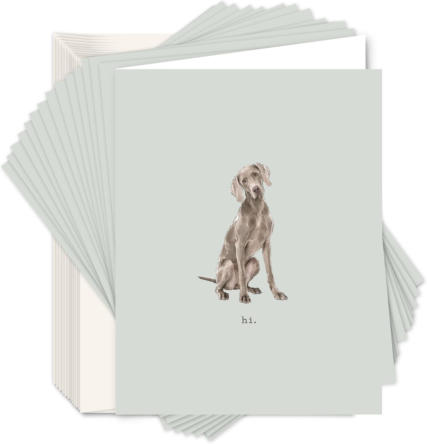Weimaraner Dog Note Cards (set of 15)