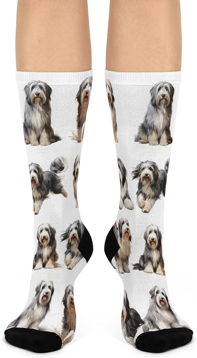 Bearded Collie Crew Socks