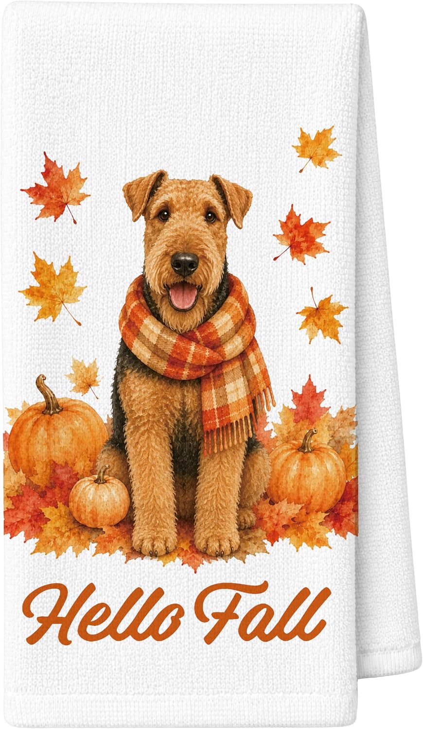 Airedale Terrier Dog Dish Towel