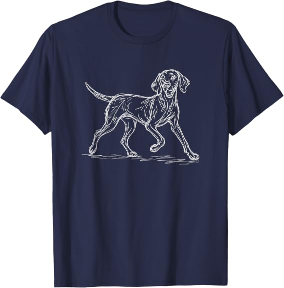 Vizsla Dog Line Art T-Shirt