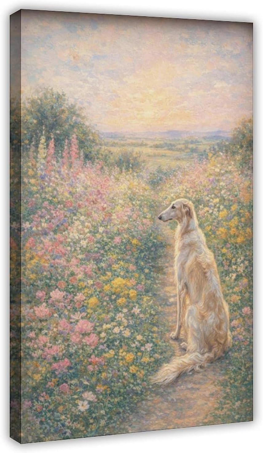 Borzoi Dog Painting