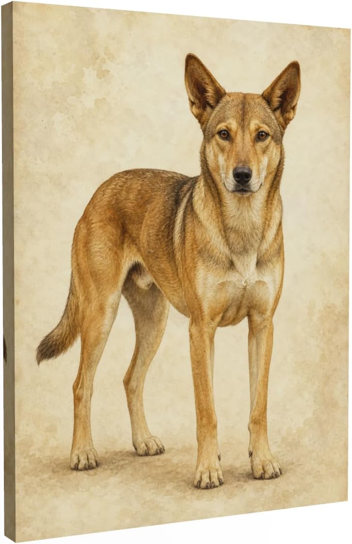 Canaan Dog Canvas Wall Art