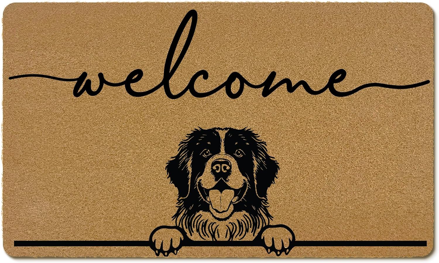 Newfoundland Dog Welcome Door Mat