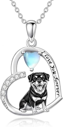 Rottweiler Dog Pendant Necklace