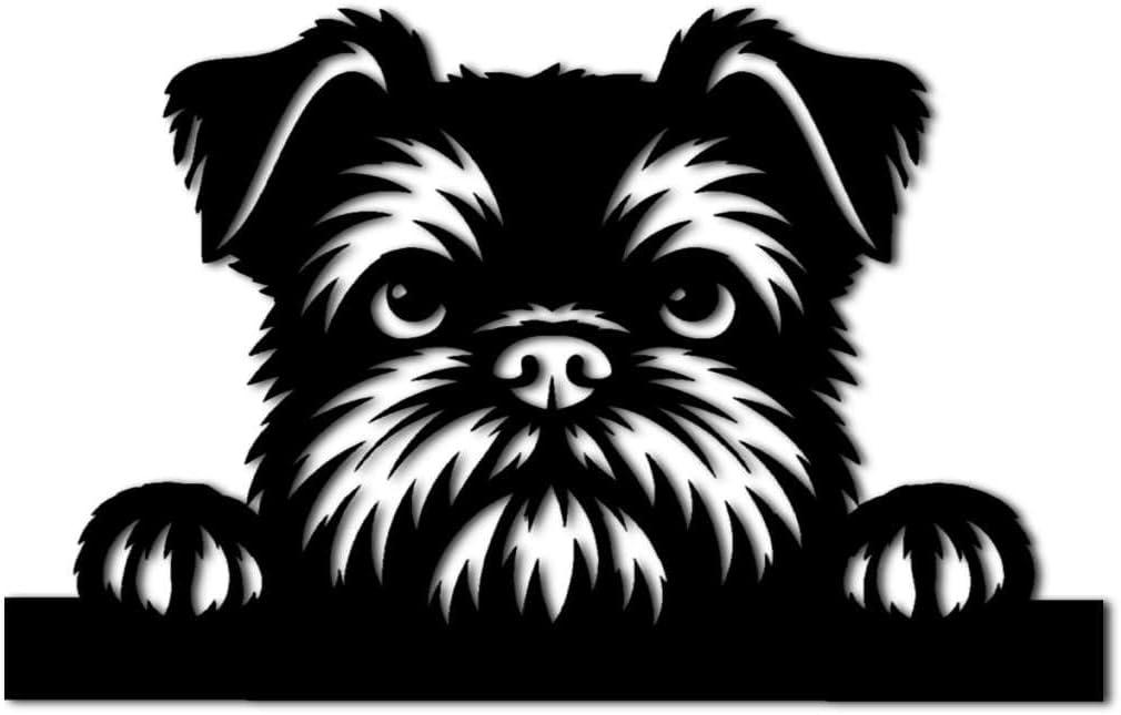 Brussels Griffon Dog Metal Wall Art