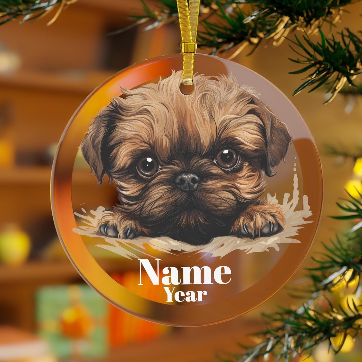 Brussels Griffon Dog Ornament