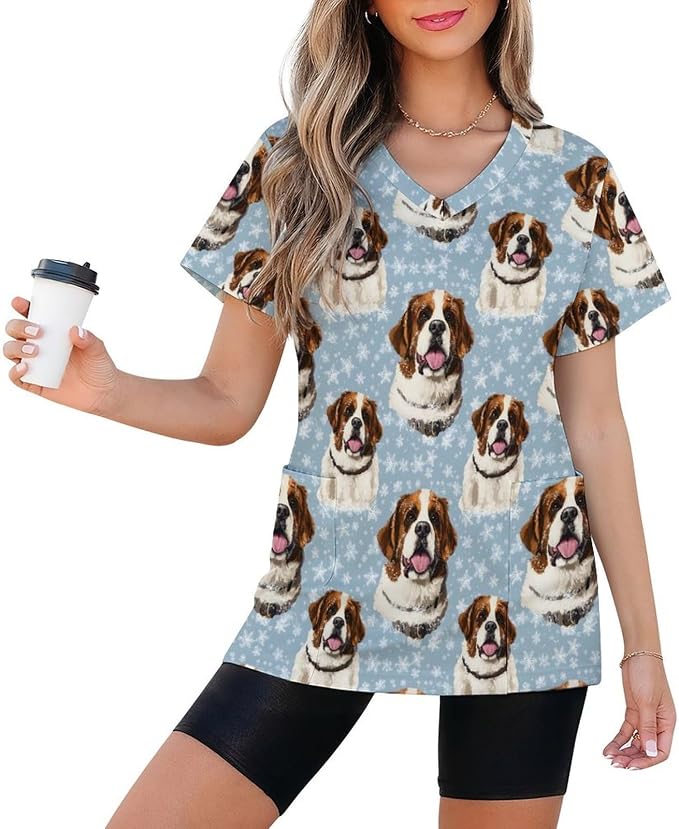 Saint Bernard Dog Scrubs