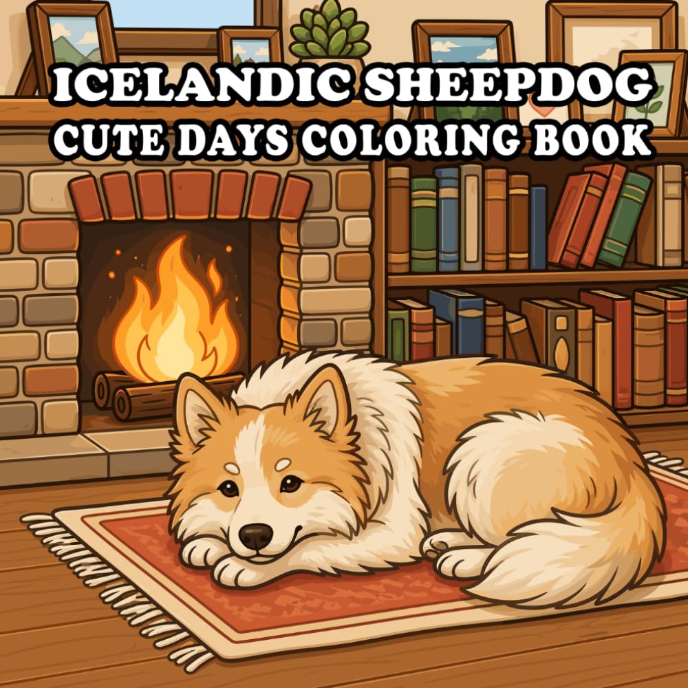 Icelandic Sheepdog Coloring Book