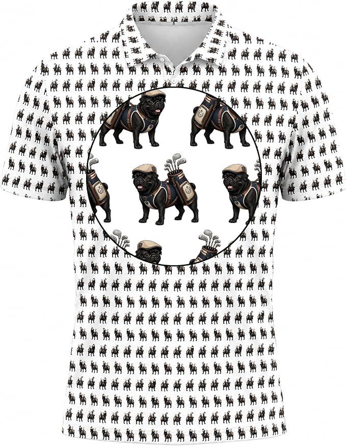 Pug Dog Golf Shirt